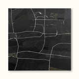 black and white minimalist art framed line minimalist painting black minimalist painting 