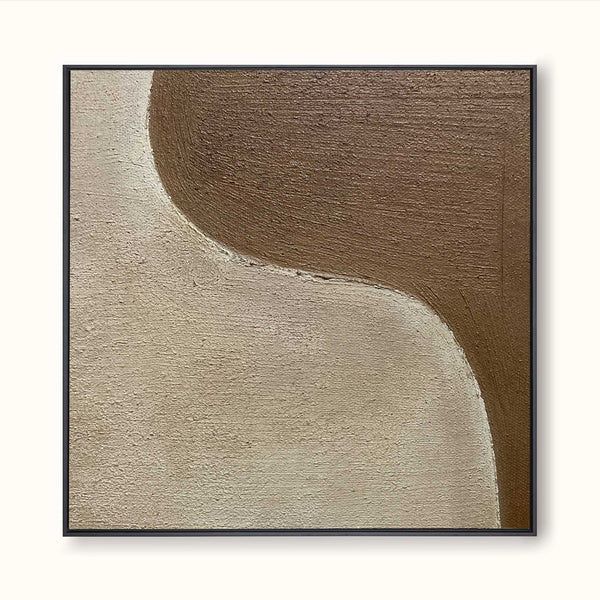 contemporary art minimalism brown canvas minimalist art Large framed minimalist wall art