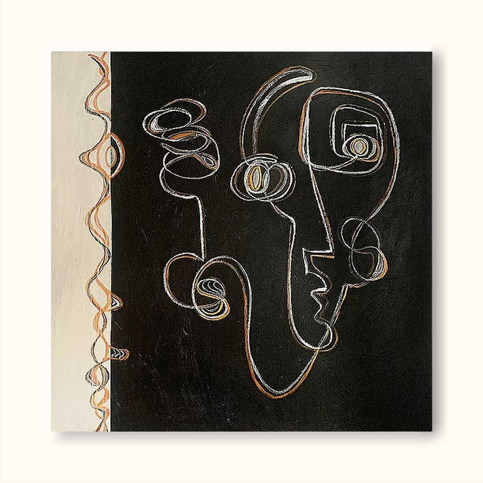 Abstract Minimalist Line Portrait Art Minimal Face Line Art Abstract ...