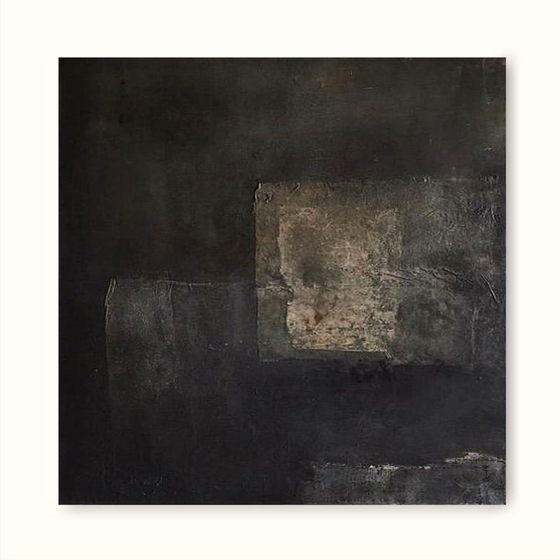 black abstract minimalist wall art framed black minimalist artwork