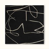 large beige black minimalist line wall art framed minimalist canvas painting acrylic