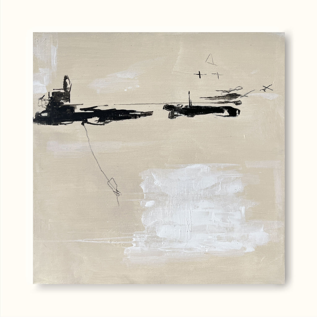 Minimalist Modern Abstract Painting Modern Minimalist Art Framed ...