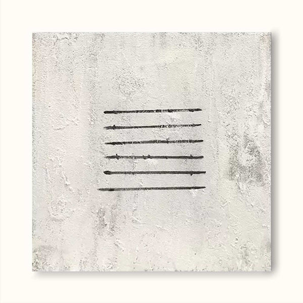 Texture black and white minimalist line art acrylic wall decor minimalist wall painting