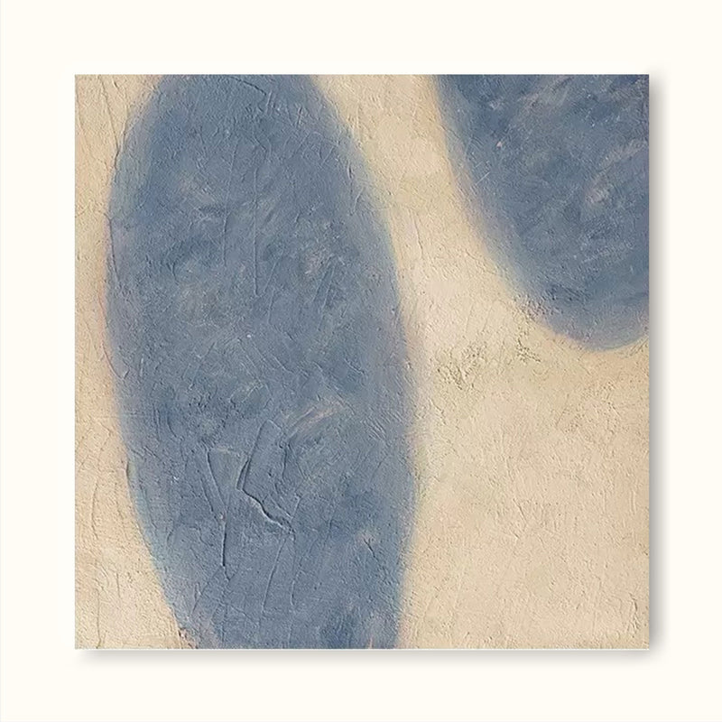 blue minimalist art framed large minimalist textured wall art minimalist wall decor