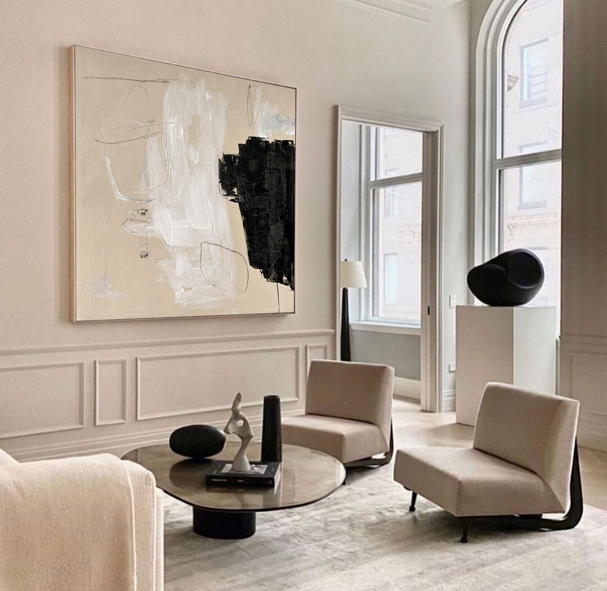 minimalist artwork Japanese minimalism art painting framed modern minimal painting for wall