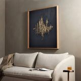 black and gold minimalist painting framed large texture minimalist wall art for living room