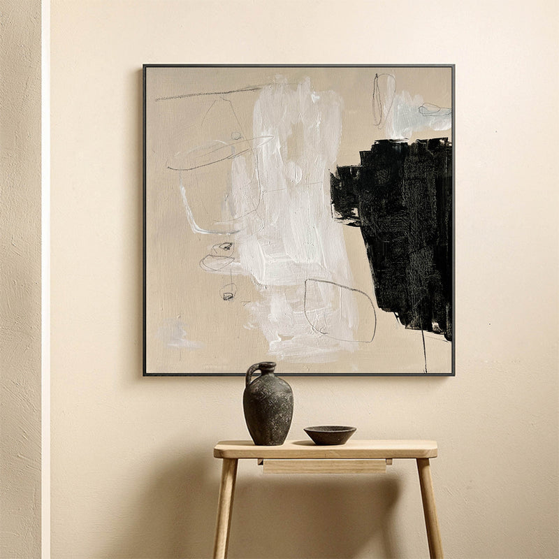 minimalist artwork Japanese minimalism art painting framed modern minimal painting for wall