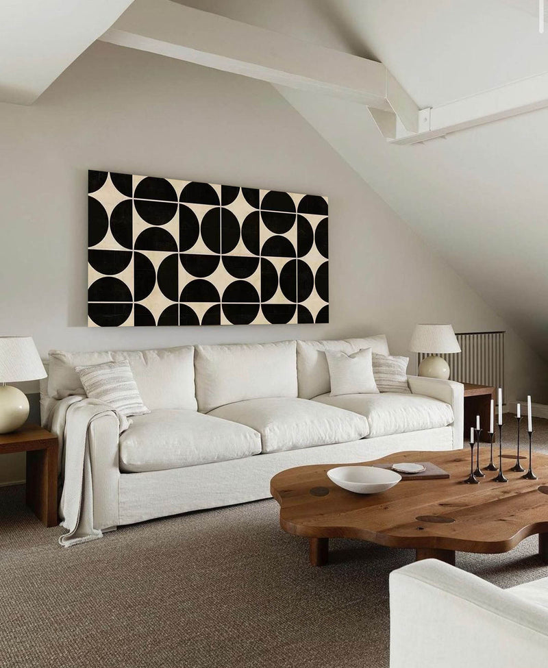 oversized black and white minimalist wall art large modern minimalist painting black minimalist art
