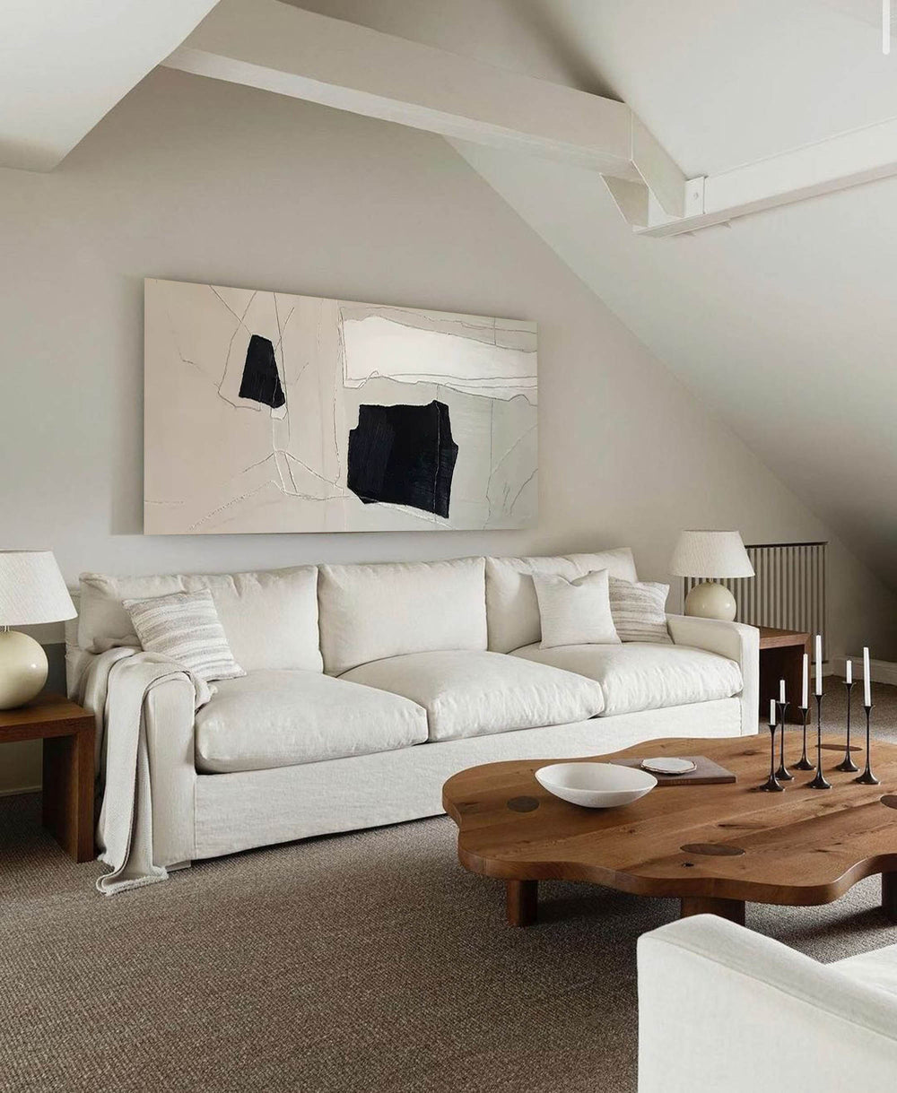 Illustration of Minimalist Geometric Artwork For Interior Design