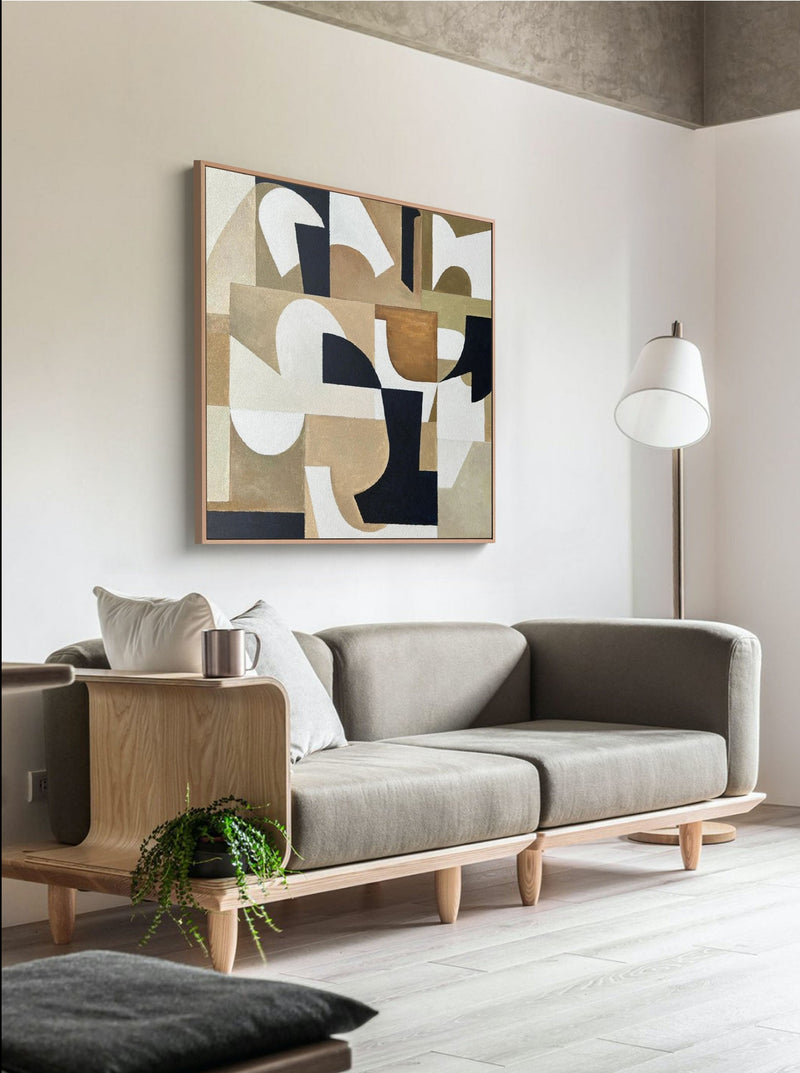 modern minimalist geometric art square minimal painting for wall minimalism art painting