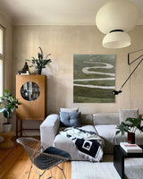minimalist landscape acrylic painting green minimal landscape art minimalist art for living room