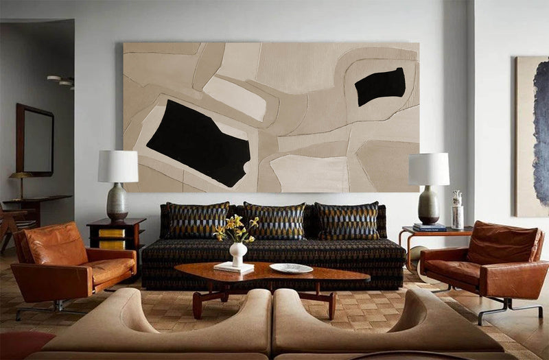 large texture minimalist wall art oversized minimal acrylic painting minimalist geometric art